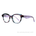 Frauen Vintage Design Devel Acetat Rahmen optische Brille